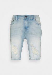 DISTRESSED - Lühikesed teksad - light blue