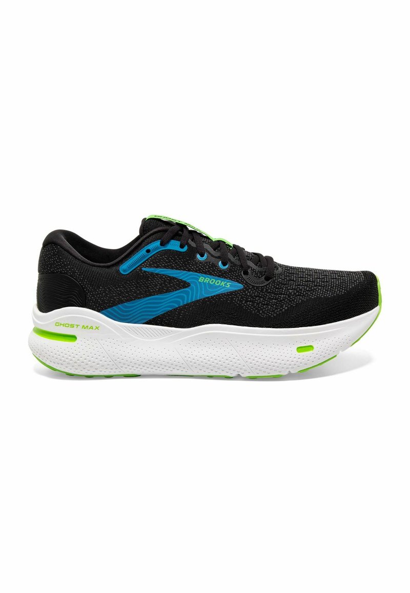 Brooks GHOST MAX Stability running shoes black atomic blue jasmine