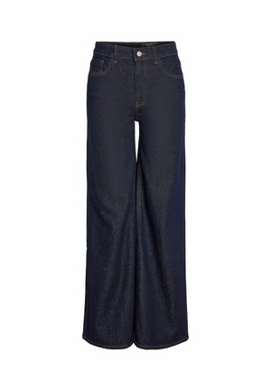 Noisy May, WIDE LEG JEANS NMNELLIE - Coupe large - dark blue denim