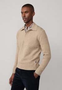 Façonnable OPEN COL - Poloshirt - light beige