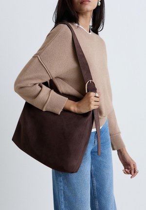 Calliope, BORSA TINTA UNITA - Shopping Bag - marrone scuro