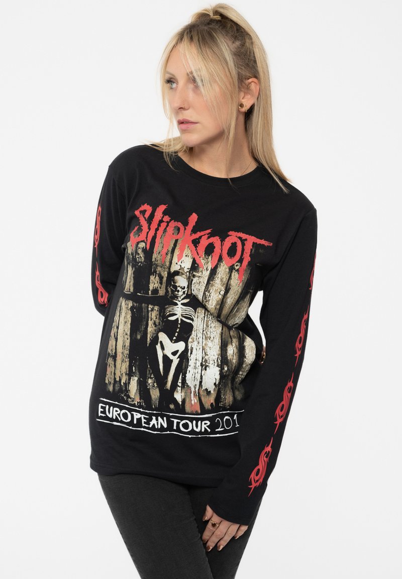 Paradiso Clothing SLIPKNOT SKELETON FLAG - Long sleeved top - black