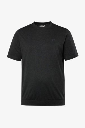 Men Plus, MEN+ T-SHIRT, BAUCHFIT, BASIC, HALBARM, BIS 8 XL - T-Shirt basic - black