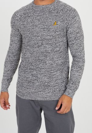 Stickad tröja - grey