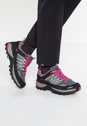 RIGEL LOW  - Hiking shoes - grey/fuxia/ice