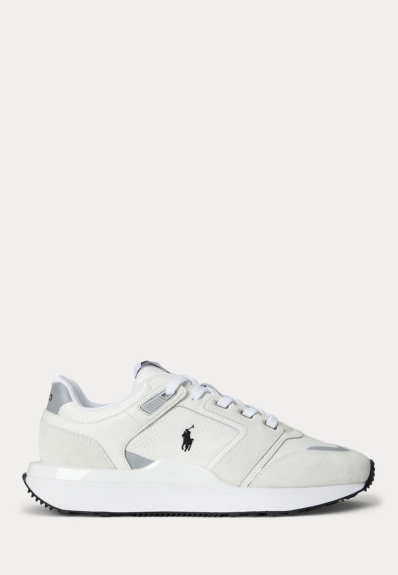 Polo Ralph Lauren TRAIN SUEDE-PANELED SNEAKER - Baskets basses - white