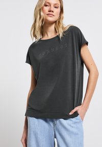 Street One LOOK MIT WORDING - Print T-shirt - granite grey