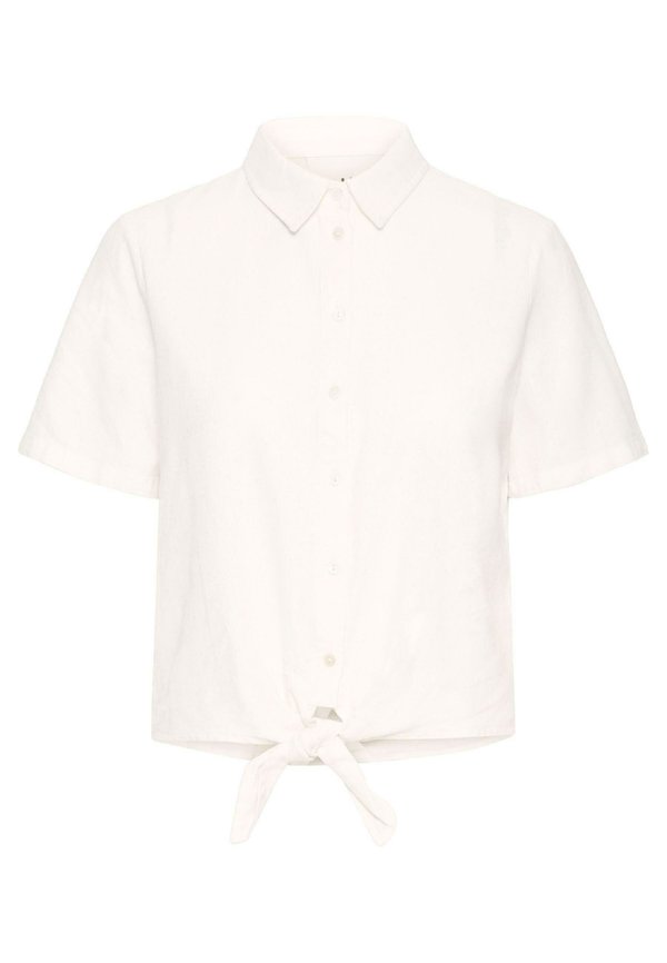 IHLINNO - Button-down blouse - cloud dancer4