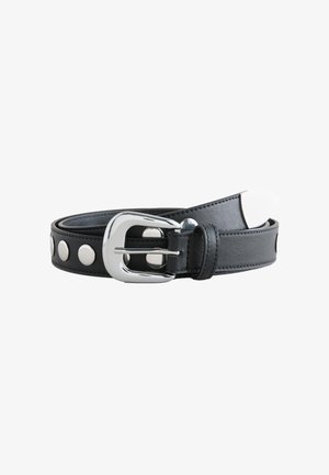 Next, REGULAR STUDDED DETAIL BELT . - Belt - black