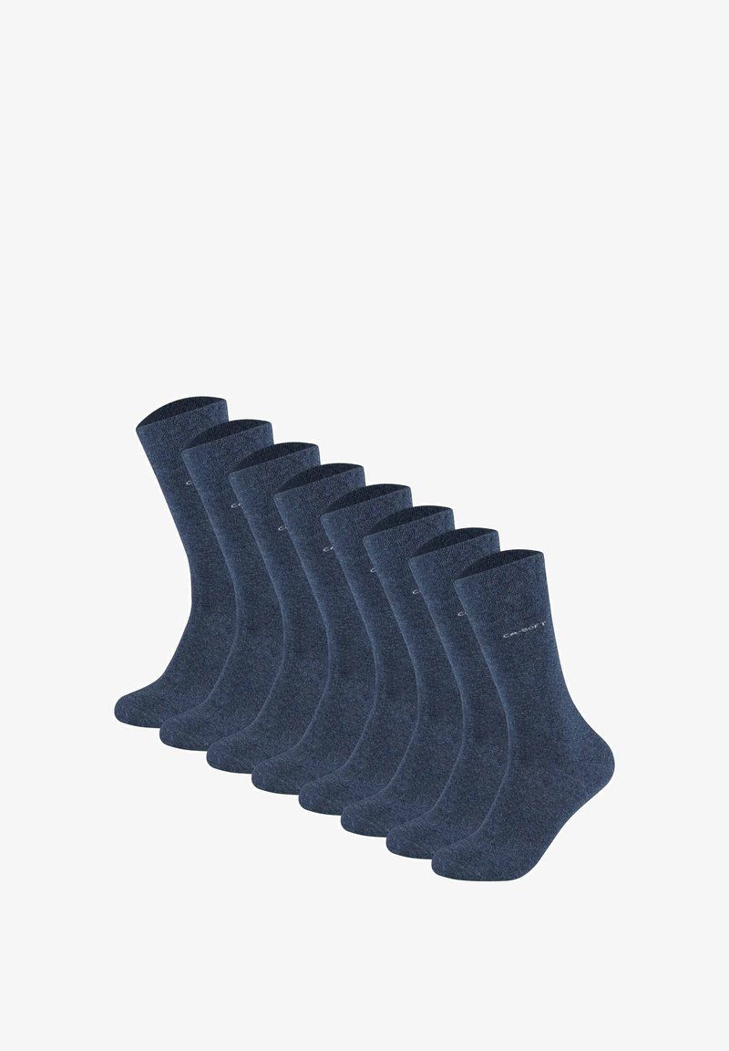 camano UNISEX SOFT EINFARBIG 8ER PACK - Strumpor - blau