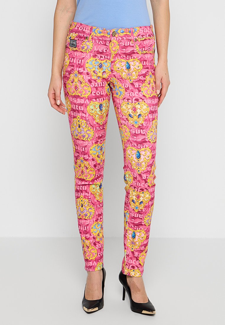 Versace Jeans Couture Jeans Skinny Fit donkerroze