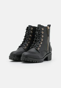 Anna Field Wide Fit Botins de atacadores - black