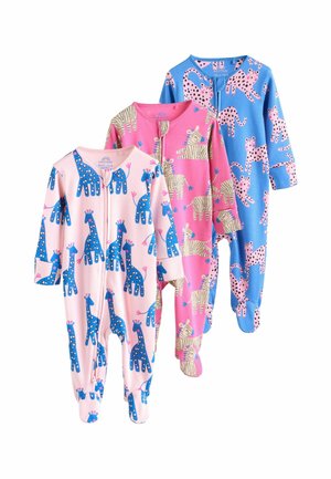 REGULAR FIT - 3 PACK TWO WAY ZIP - Natdragt - blue pink animal character