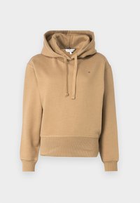FLAG ON CHEST HOODIE - Mikina - safari canvas