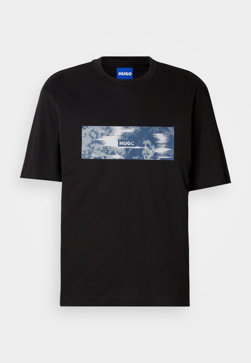 HUGO T-shirt print zwart