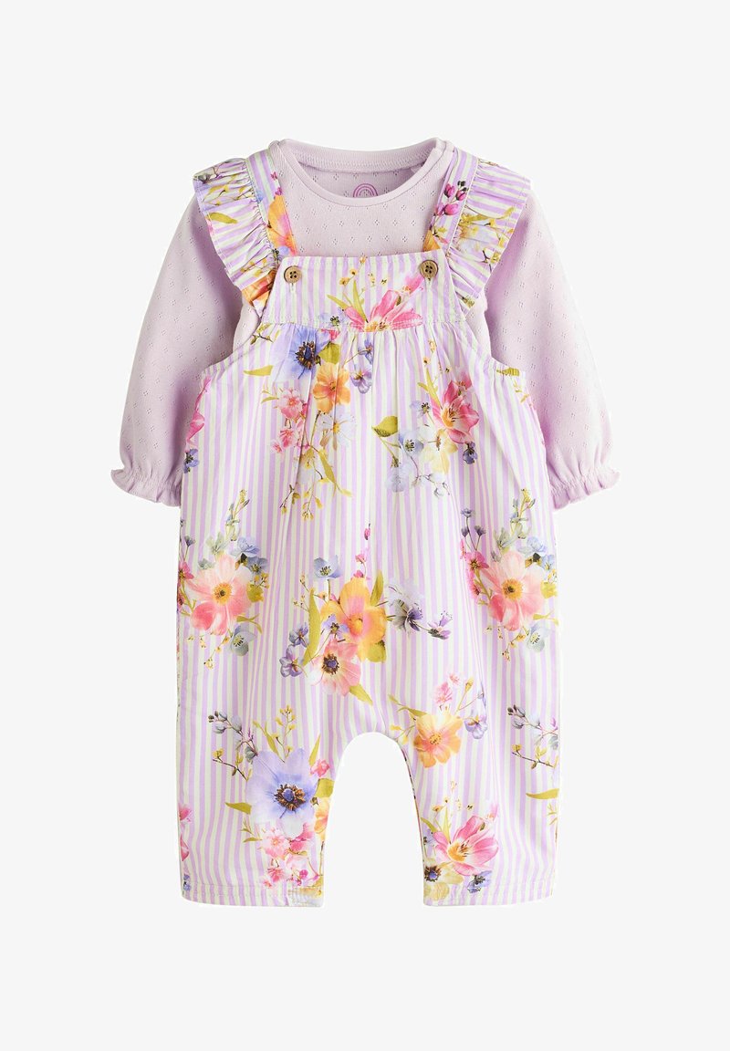 Next REGULAR FIT - LONG SLEEVE SET - Body - purple floral stripe