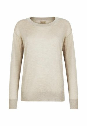 Falconeri, ULTRAFINE ROUND-NECK - Strickpullover - natürlich stone