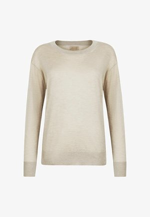 Falconeri, ULTRAFINE ROUND-NECK - Strickpullover - natürlich stone