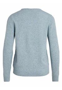 VILA VIRIL V-NECK L/S - Stickad tröja - captains blue