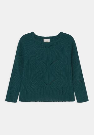 The New RIVER - Stickad tröja - deep teal