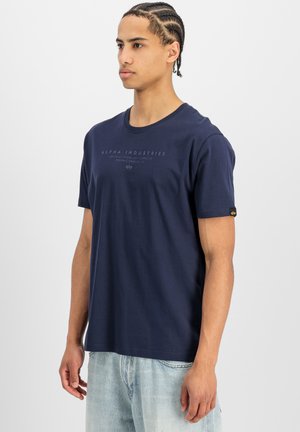 Alpha Industries, Print T-shirt - ultra navy