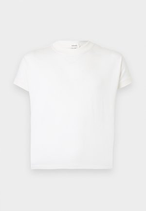 LOGO AND MEDUSA EMBROIDERY - T-shirt basique - optical white