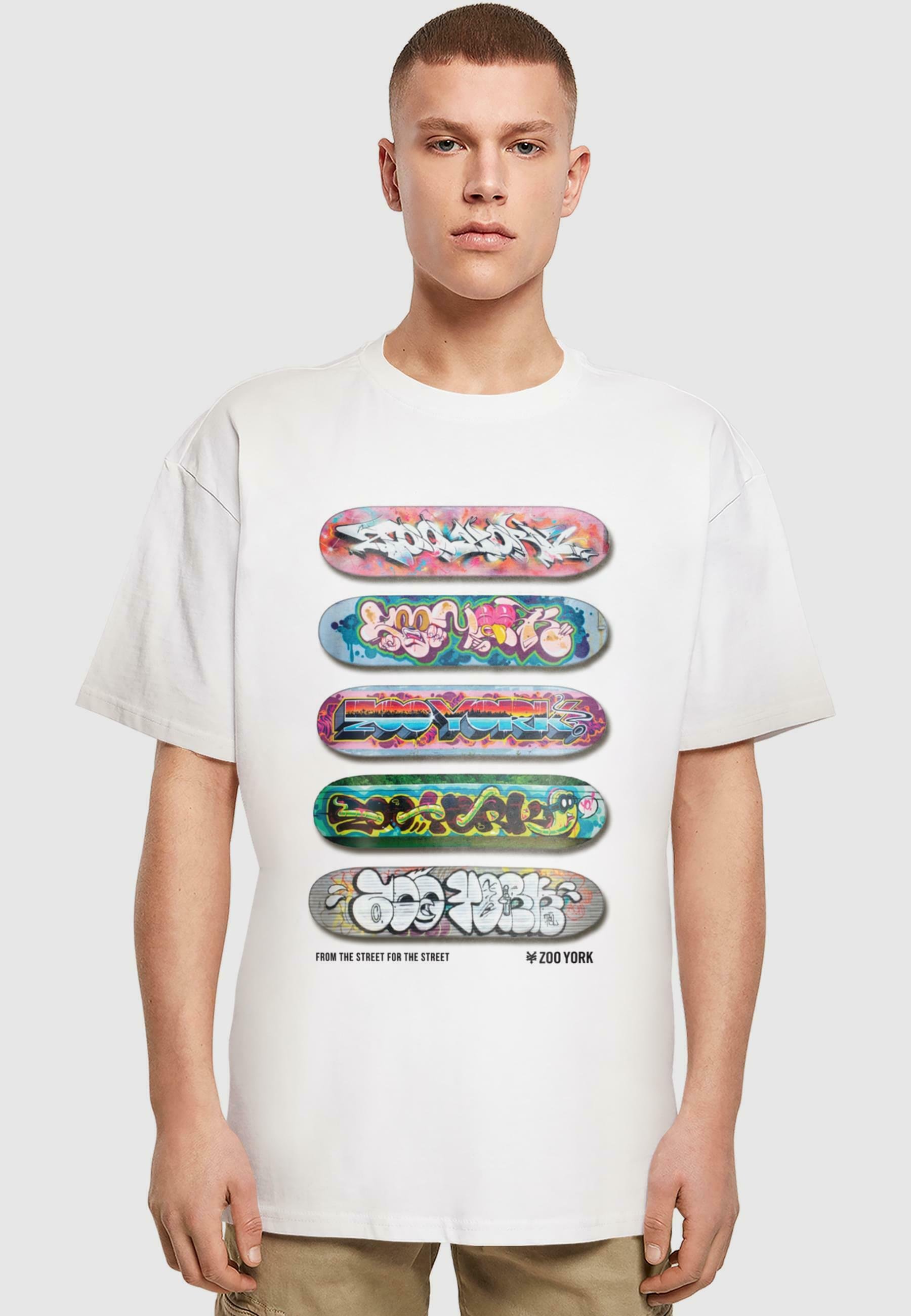 ZOO YORK ZOO YORK SKATEBOARDS HEAVY TEE - Print T-shirt - white 