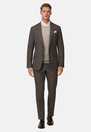 PRINCE OF WALES BLEND STRETCH STYLE ANVE - Puku - brown
