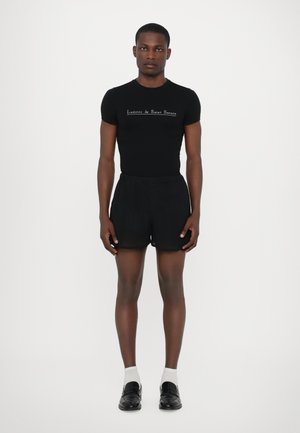 Ludovic de Saint Sernin SIMPLE SHORT SLEEVES STUD LOGO UNISEX - Apdrukāts T-krekls - black