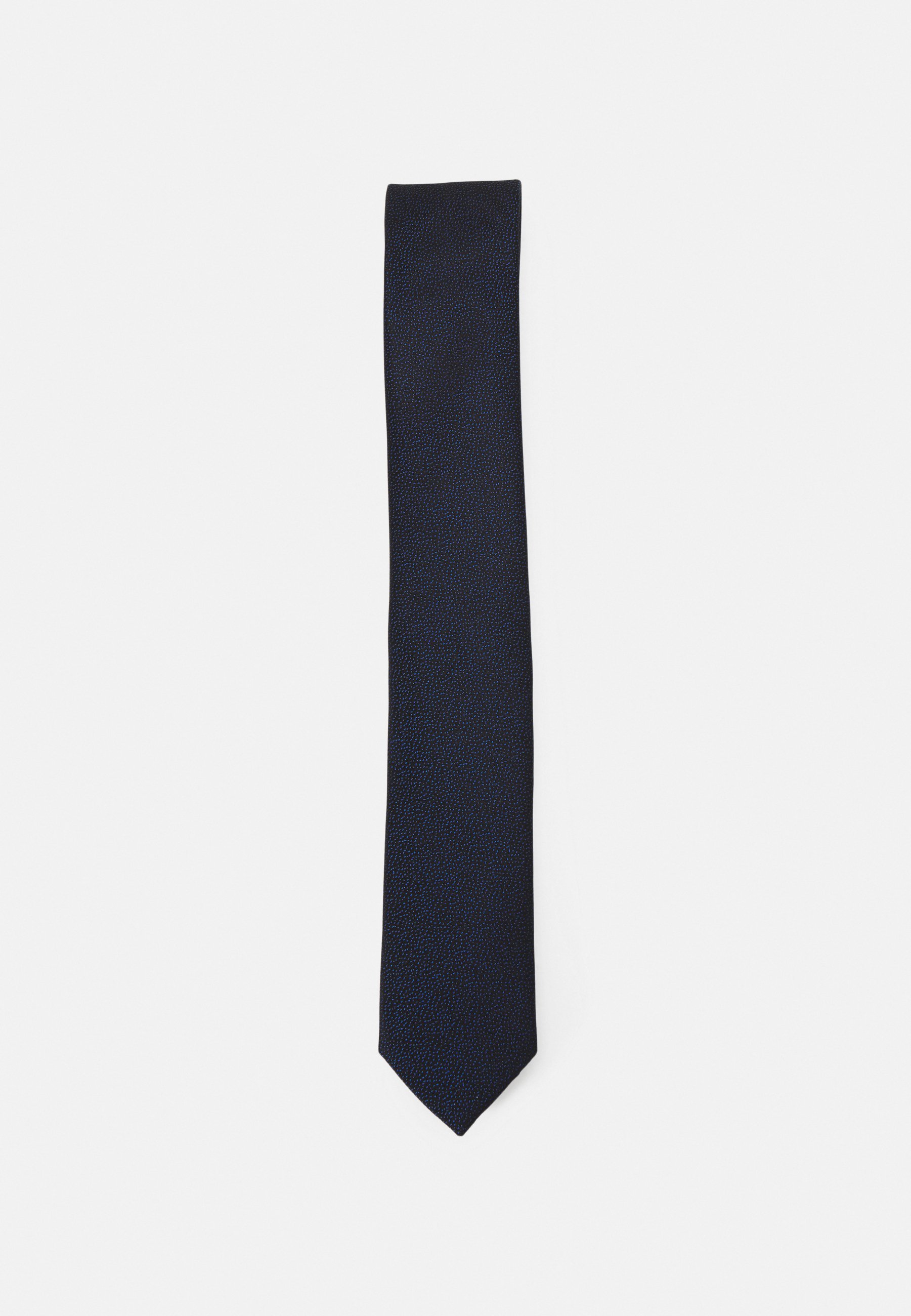 Cravate TigerTie - Bleu Clair Et Gris Anthracite Rayé - Longueur 150 Cm, Largeur 8 Cm - 100% Polyester