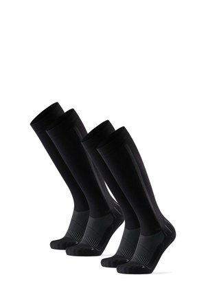 COMPRESSION 2-PACK - Polvisukat - black/grey