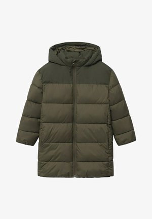 MIT KAPUZE - Cappotto invernale - khaki