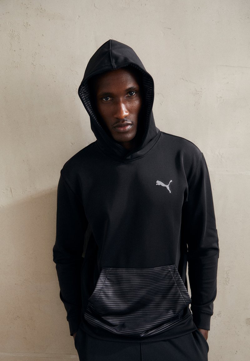 Puma CONCEPT HYPERWAVE HOODIE - Kapucni - black/cool dark gray