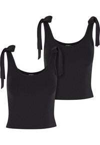 Urban Classics BASIC JERSEY TOP 2-PACK - Felső - black black