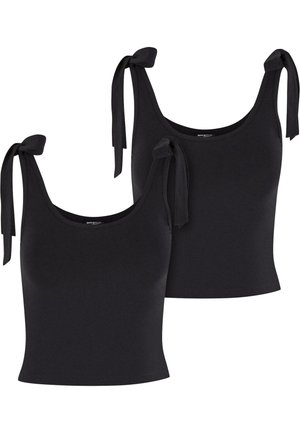Urban Classics BASIC JERSEY TOP 2-PACK - Top - black black