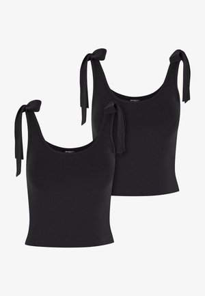 Urban Classics, BASIC JERSEY TOP 2-PACK - Top - black black