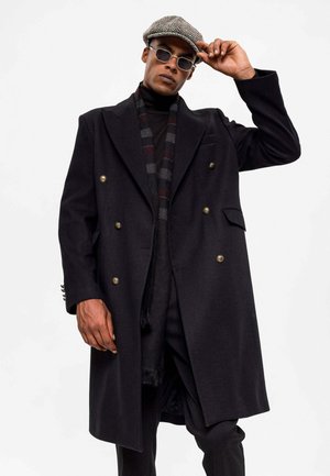 DOUBLE BREASTED - Classic coat - black