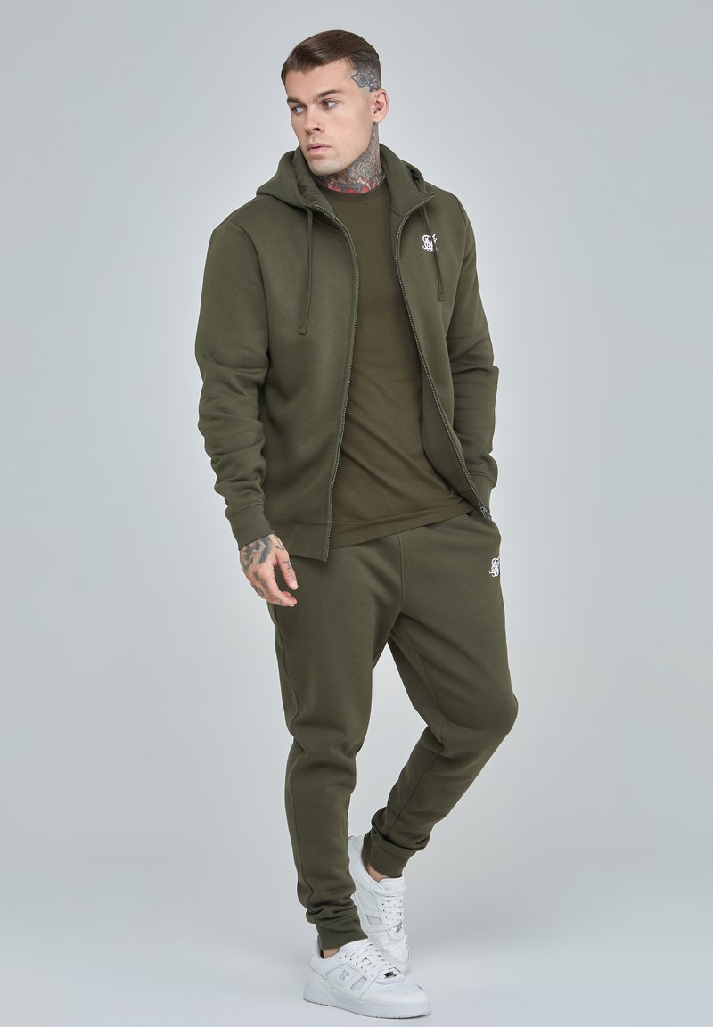 SikSilk Sweater met rits kaki