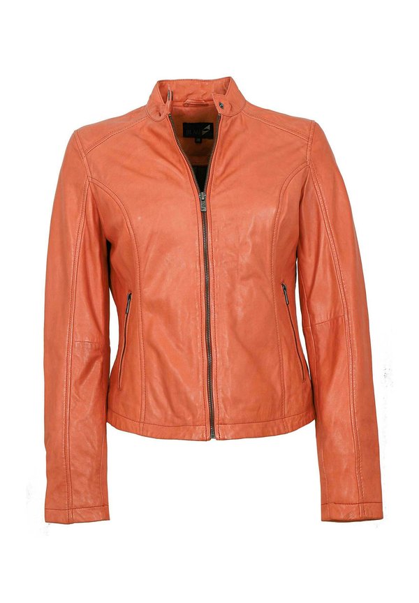 ROONEY - Lederjacke - hellorange
