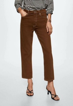 Straight leg jeans - brown