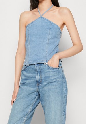 Top - light-blue denim