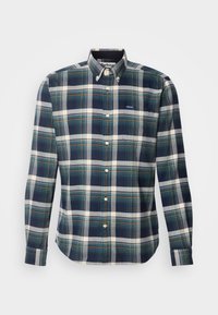 SHIELDTON TAILORED CHECKED SHIRT - Ing - dark navy