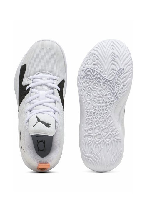 PUMA COURT PRO 3 MID BASKETBALLSCHUHE UNISEX - Basketball shoes - white- black-melon glow — foto 3