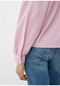 QS LANGARM MIT STEHKRAGEN - Blouse - rosa