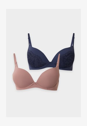 DORINA, WILLA 2 PACK - Σουτιέν με μπανέλα - navy/brown
