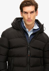 Superdry & Co HOODED SPORTS PUFFER  - Vinterjakker - black