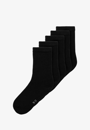 NKNSOCK SOLID UNISEX 5 PACK - Socken - black