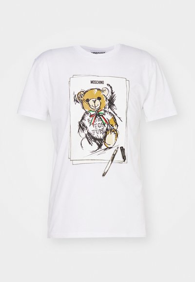 MOSCHINO T-shirt imprimé - fantasia bianco