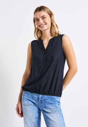 IN UNIFARBE - Top - blau