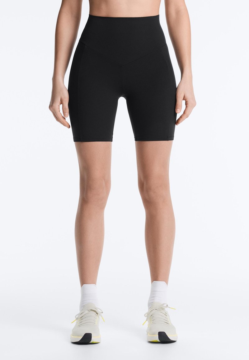 OYSHO COMPRESSIVE POCKET HIGH RISE 20cm CYCLE - Leggings - black